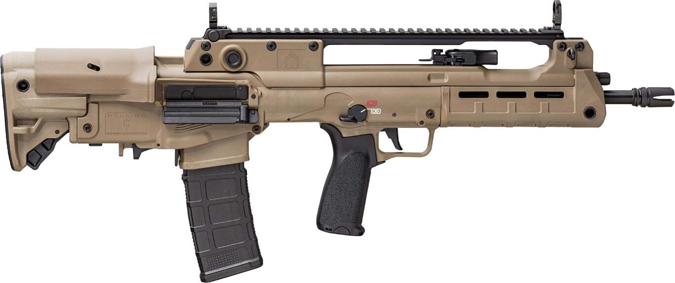 Springfield Armory Hellion 5.56 NATO 16-In FDE Bullpup Semi-Auto Rifle Gear Up Bundle, 30-Rd