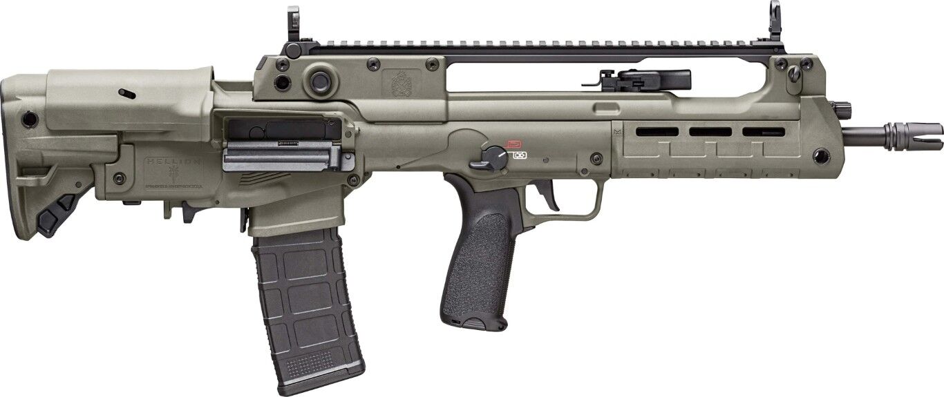 Springfield Armory Hellion 5.56 NATO 16" OD Green Semi-Auto Bullpup Rifle Gear Up Bundle, 30-Rd