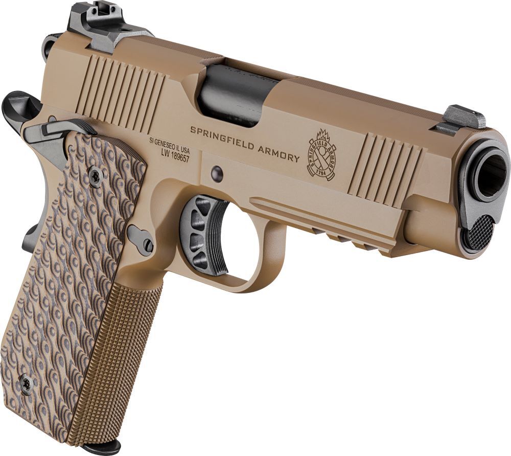 Springfield Armory 1911 TRP CC .45 Auto Compact Coyote Pistol, 7-Rd