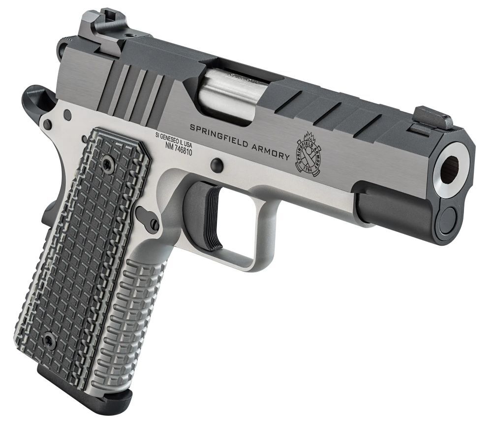 Springfield Armory 1911 Emissary 9mm Compact Gray Pistol, 9-Rd