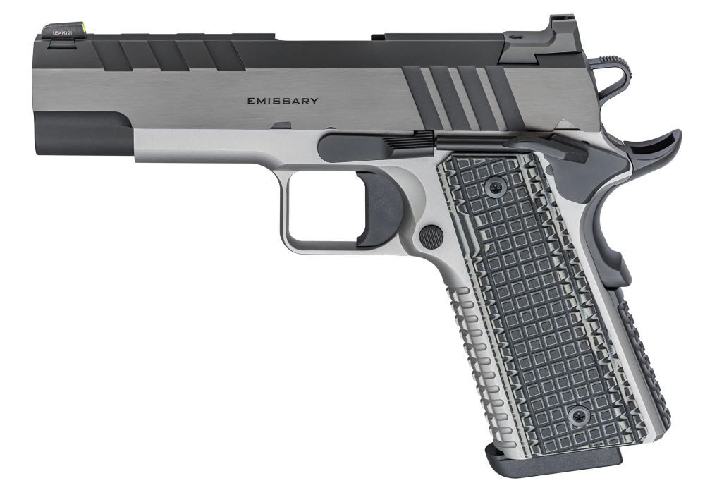 Springfield Armory 1911 Emissary 9mm Compact Gray Pistol, 9-Rd