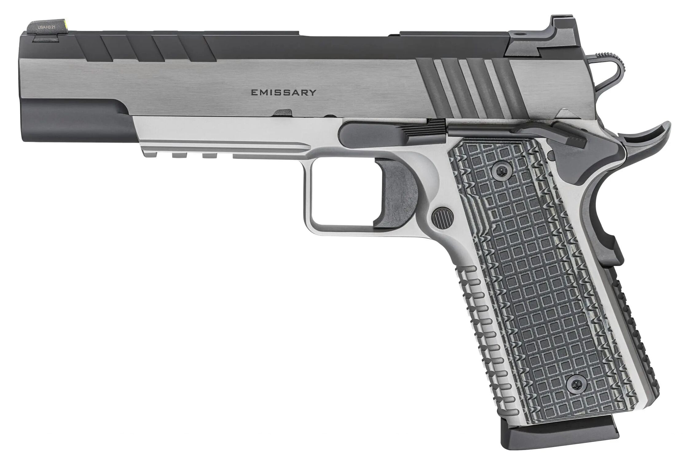Springfield 1911 Emissary .45 Auto Full Size Gray Pistol, 8-Rd