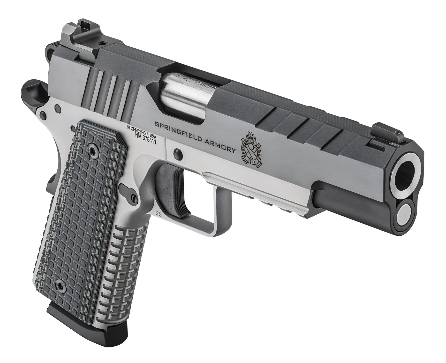 Springfield 1911 Emissary .45 Auto Full Size Gray Pistol, 8-Rd