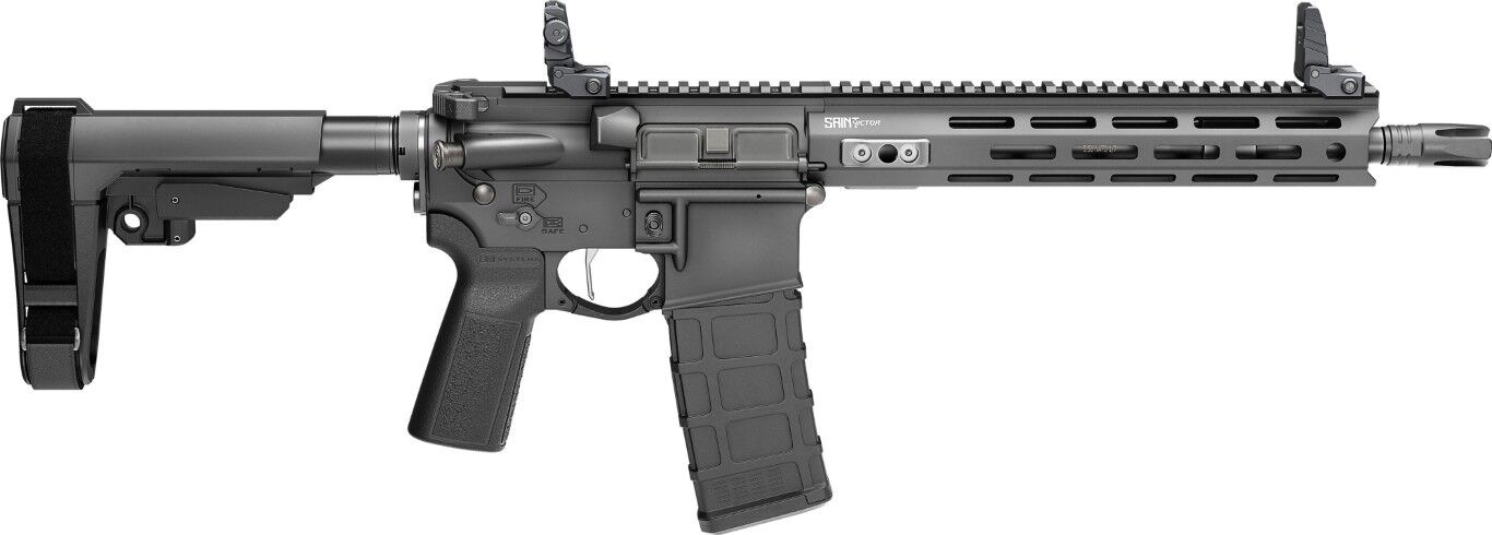 Springfield Armory Saint Victor 5.56 NATO 11.5" Semi-Auto Braced AR-15 Pistol, 30-Rd