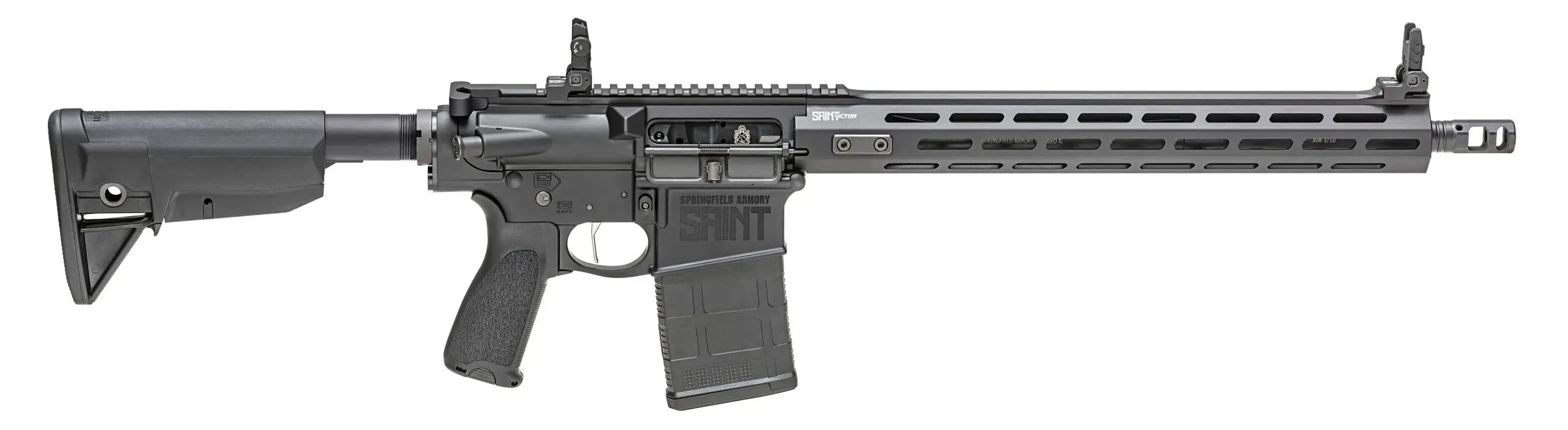 Springfield Armory Saint Victor .308 Win 16-In AR-10 Rifle Gear Up Bundle, 20-Rd