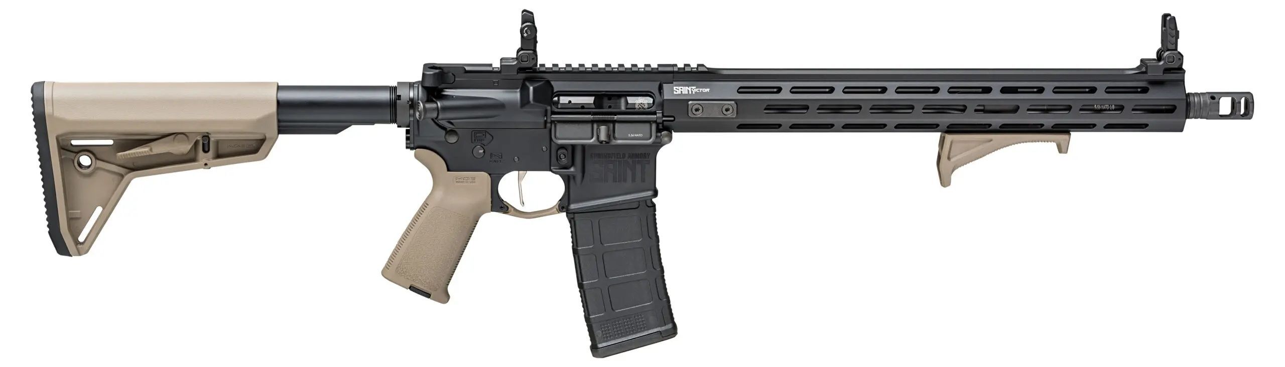 Springfield Armory Saint Victor 5.56 NATO 16" FDE Furniture Semi-Auto AR-15 Rifle, 30-Rd