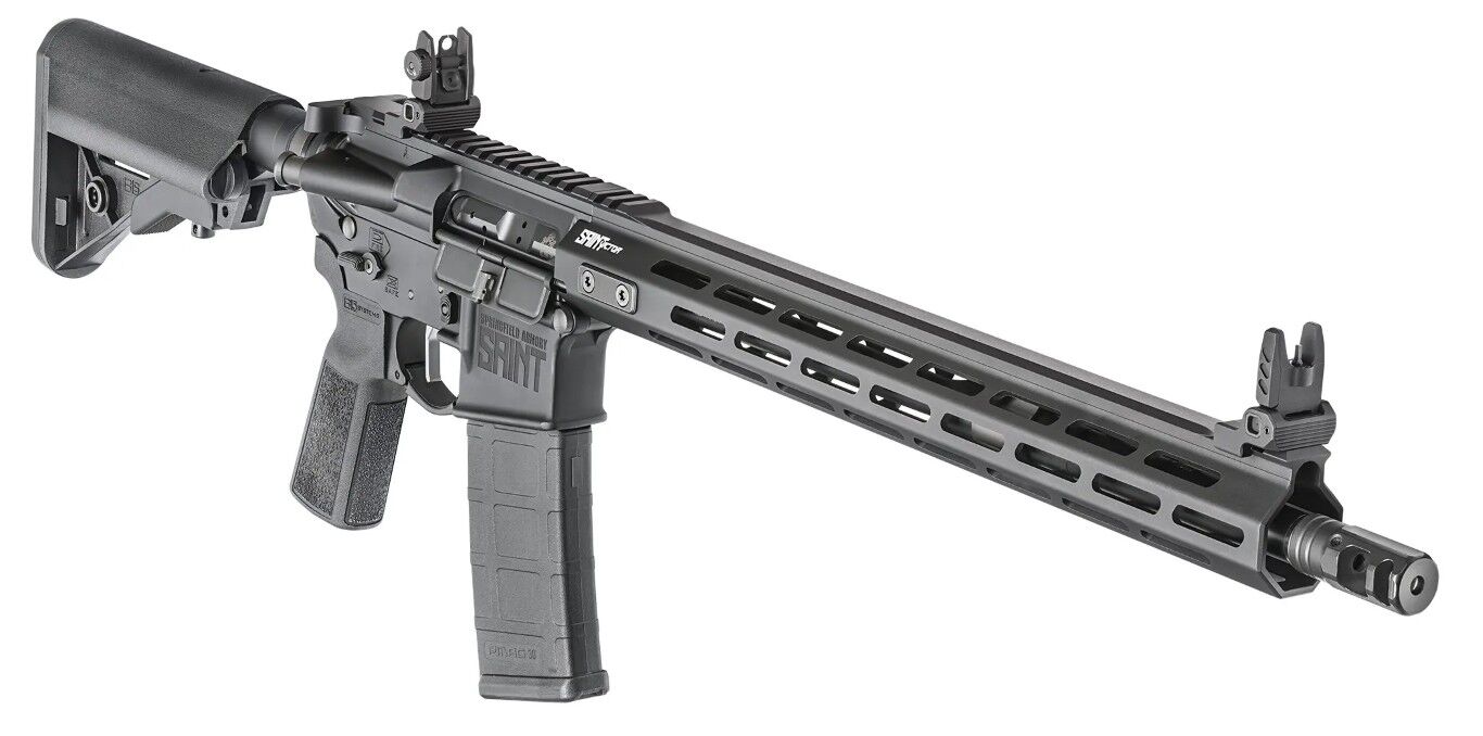 Springfield Armory SAINT Victor 5.56 NATO/.223 Rem Semi-Auto AR-15 Rifle Gear Up Bundle, 30-Rd