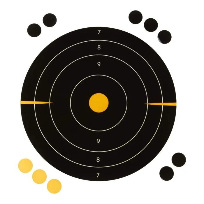 Allen EZ Aim Adhesive Splash reactive Paper Shooting Targets, 8 X 8-In, 30-Pk