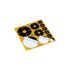 Allen EZ Aim Adhesive Splash Reactive Paper Shooting Targets Variety Pack, 12-Pk
