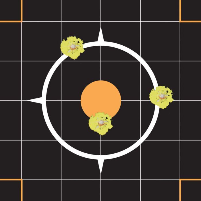 Allen EZ Aim Splash Reactive Adhesive Paper Targets 12-In X 12-In, 10-Pk