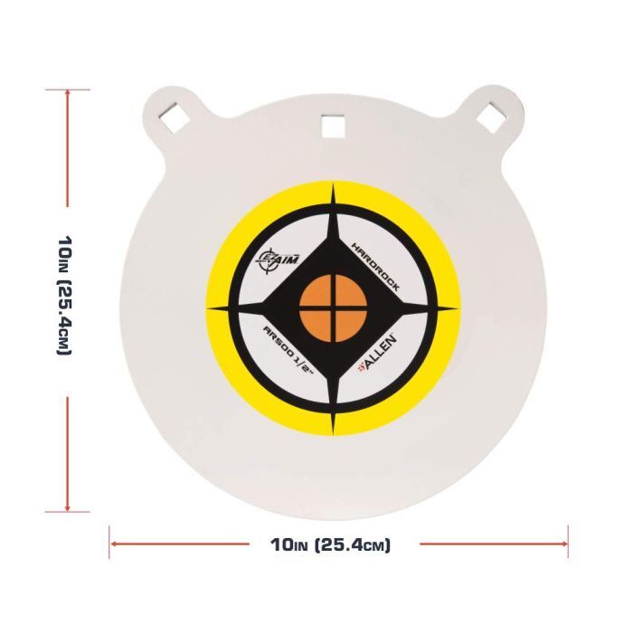 Allen EZ Aim Hardrock AR500 Steel Gong Shooting Target, 10-In