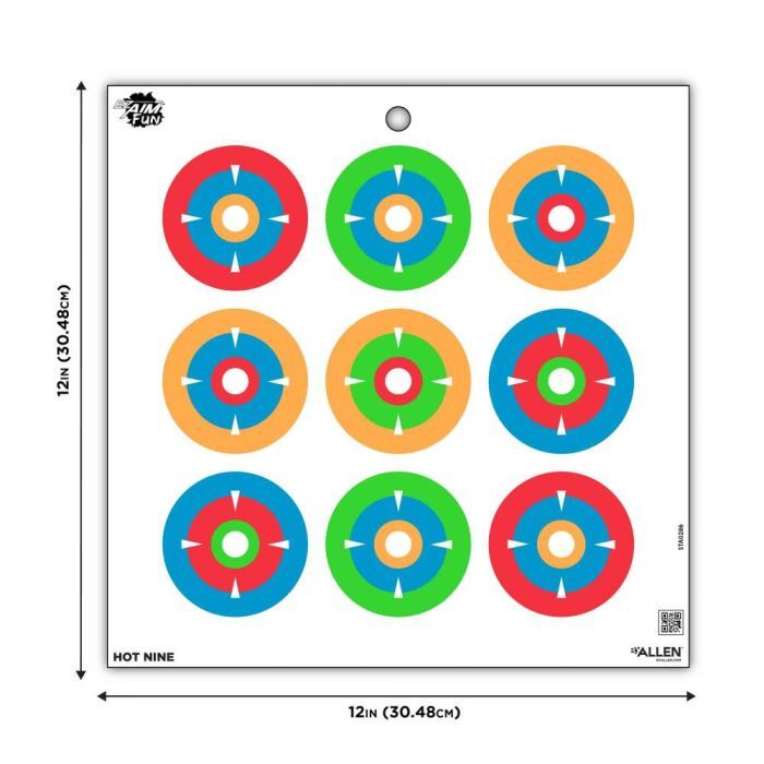 EZ Aim Assorted Fun Plinking the Day Away Paper Shooting Targets, 12 X 12-In, 12-Pk