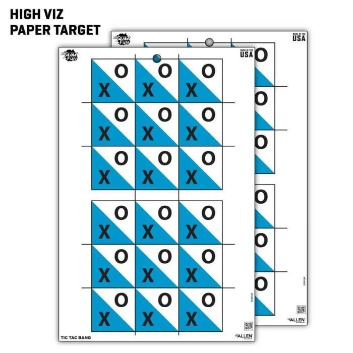 Allen EZ Aim Fun Get the Game On Paper Shooting Targets, 12 x 18-In, 8-PL, Assorted