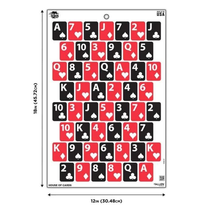 Allen EZ Aim Fun Get the Game On Paper Shooting Targets, 12 x 18-In, 8-PL, Assorted