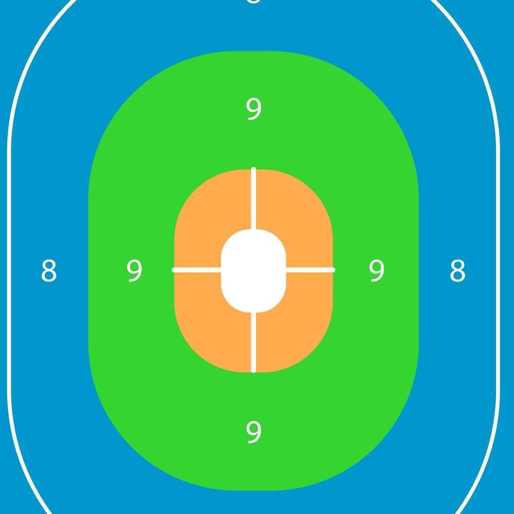Allen EZ Aim Fun Group 12 X 18-In Paper Shooting Targets, 8-Targets, Assorted