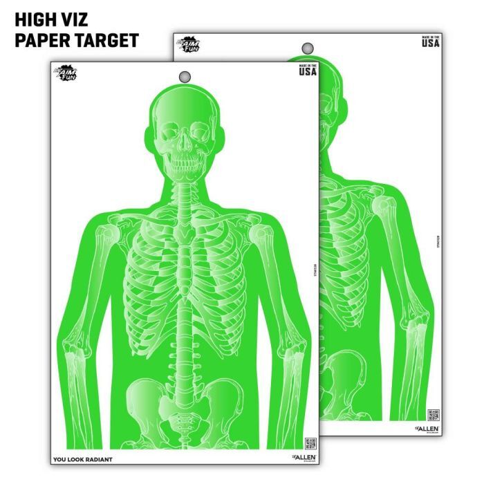 Allen EZ Aim Fun Imposing Figures Paper Shooting Target Assortment, 12 x 18-In, 8-Pk
