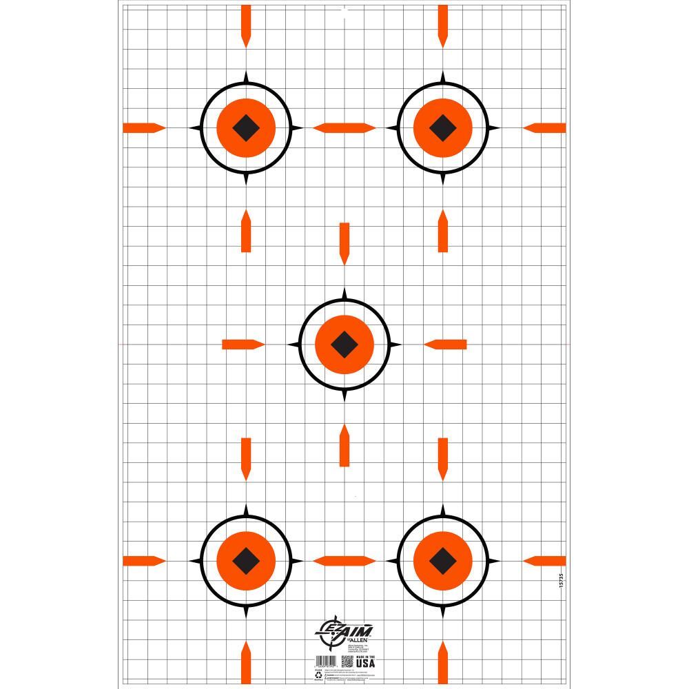 EZ Aim Sight Gird Shooting Target & Backer, 23-In x 35-In