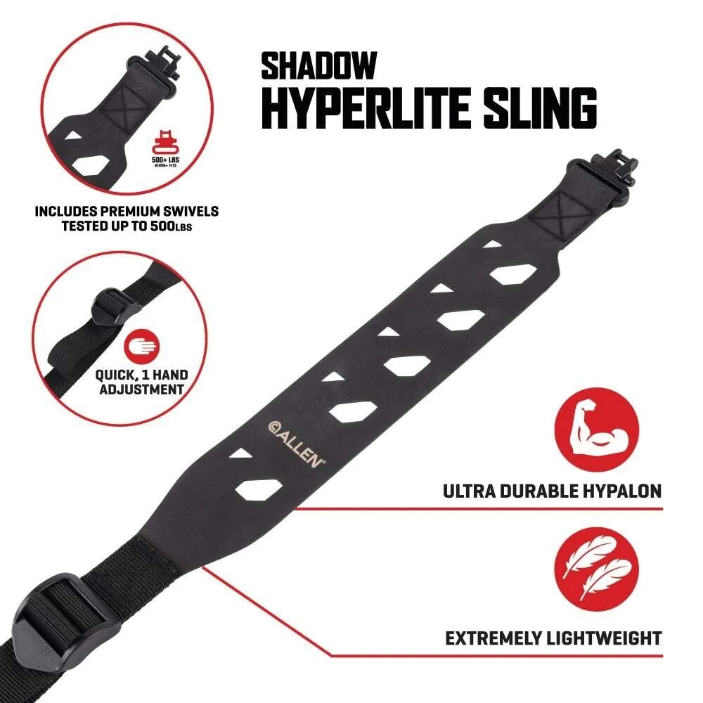 Allen Shadow Hyperlite Black Sling With Swivels, 42-In