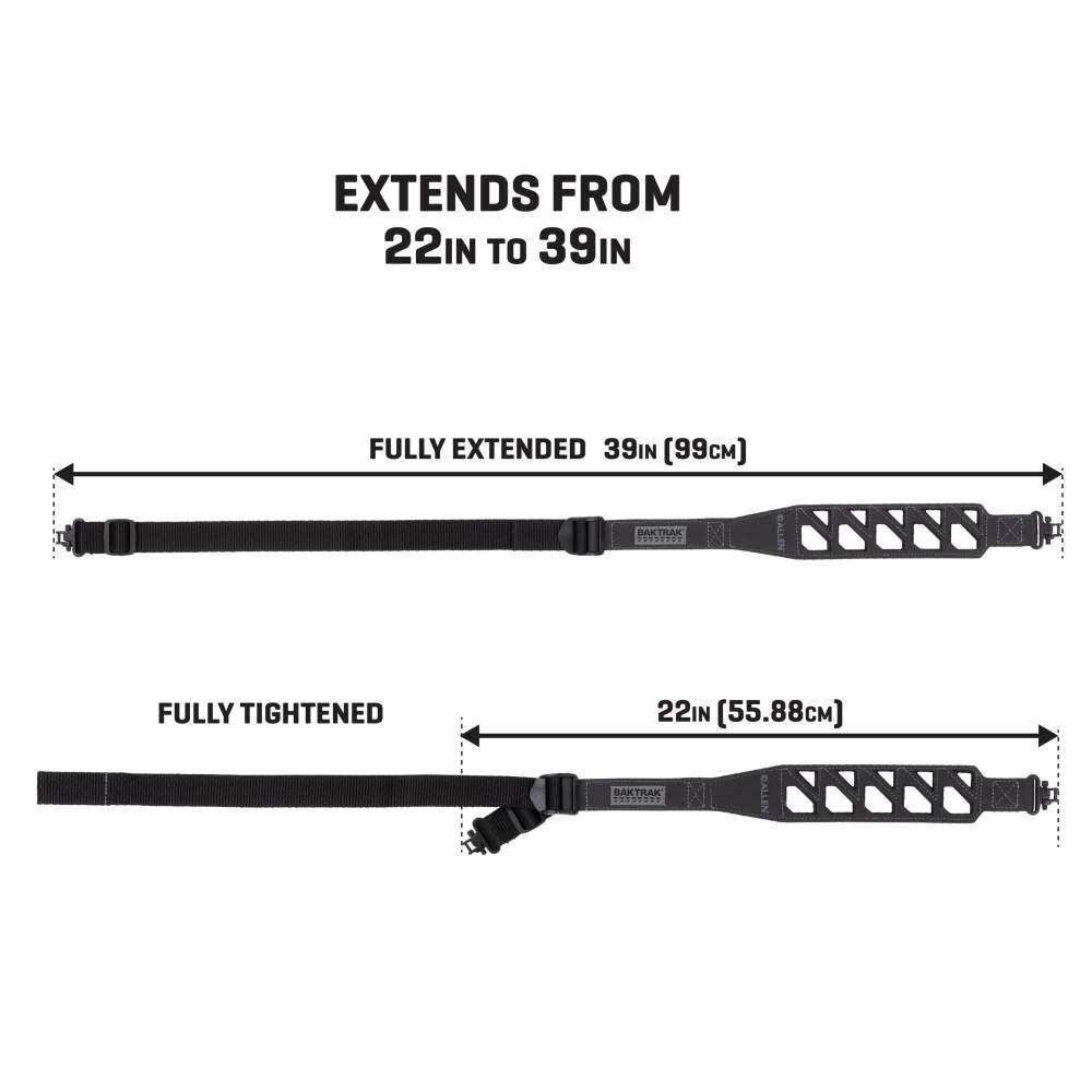 Allen Company Vertex Hyper Tough Black Sling with Swivels