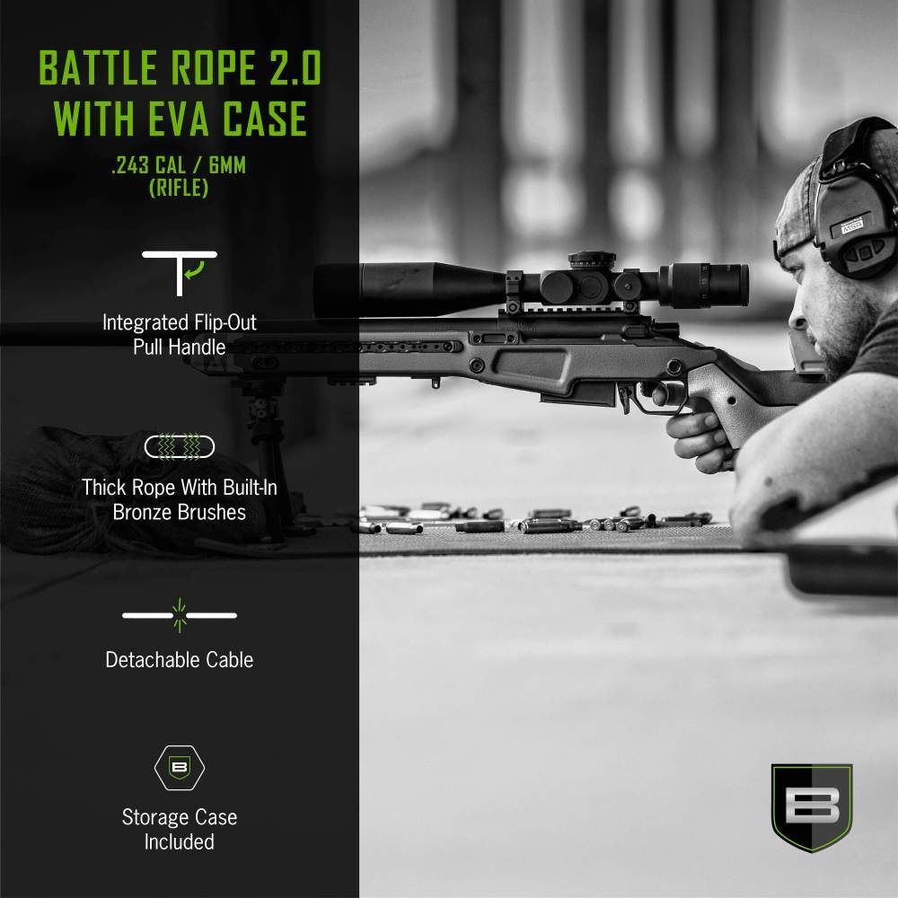 Breakthrough Clean Technologies Rifle Battle Rope 2.0 .243/6mm Bore Cleaning Rope