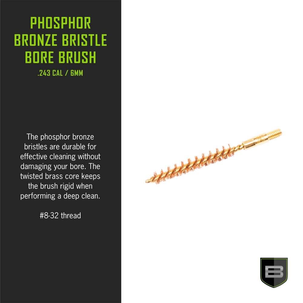 Breakthrough Clean Technologies Phosphorus Bronze Bristle .243/6mm Caliber Bore Brush