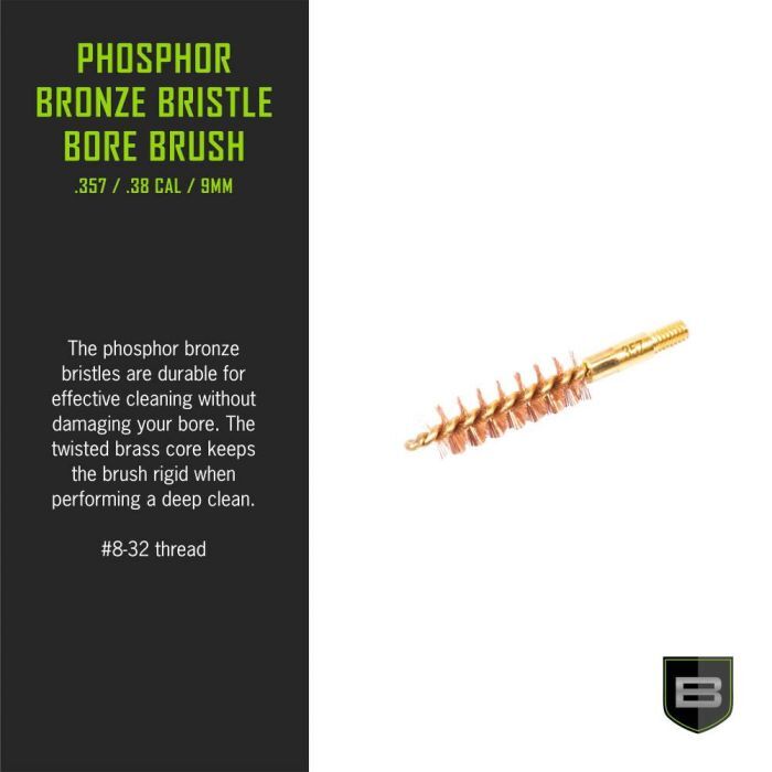 Allen Breakthrough Clean Technologies 357 .38 Caliber & 9mm Phosphorus Bronze Bristle Bore Brush