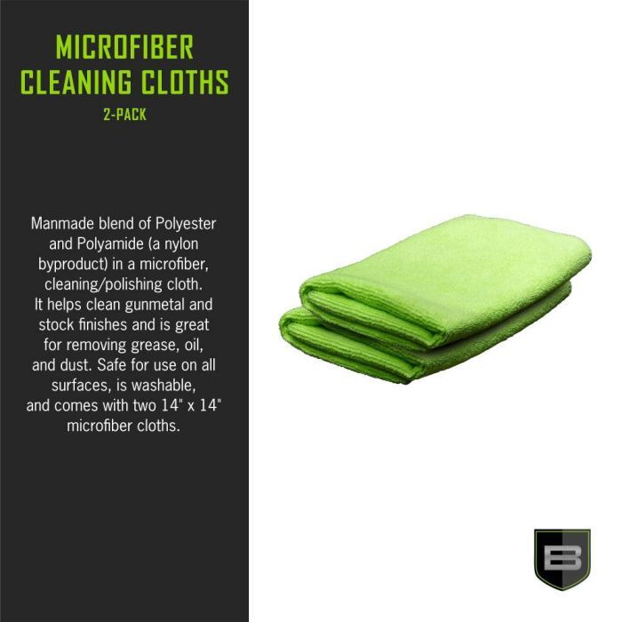 Allen Breakthrough Clean Technologies Microfiber Cleaning Cloth, 14-In, 2-Pk