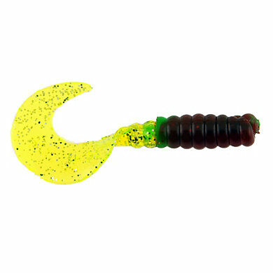 Berkley 2 in PowerBait Power Grubs Fishing Bait - Christmas Lights