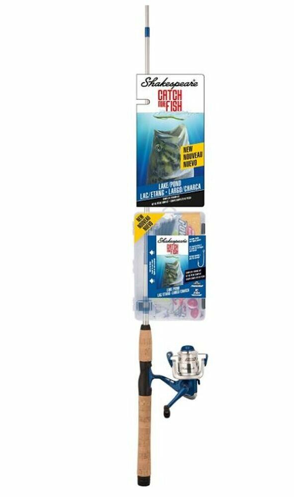 Shakespeare Catch More Fish Lake Pond Spincast Combo