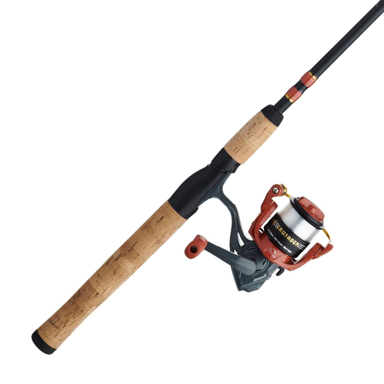 Shakespeare Crusader 2-Piece Medium Spinning Combo, 7-Ft
