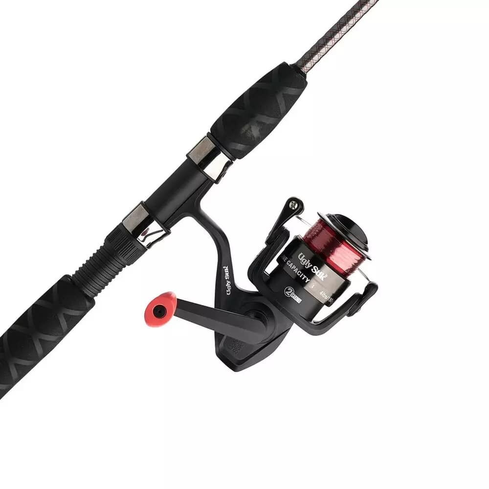 Ugly Stik Ugly Tuff 8+ Spinning Combo Fishing Rod, 4-Ft 6-In