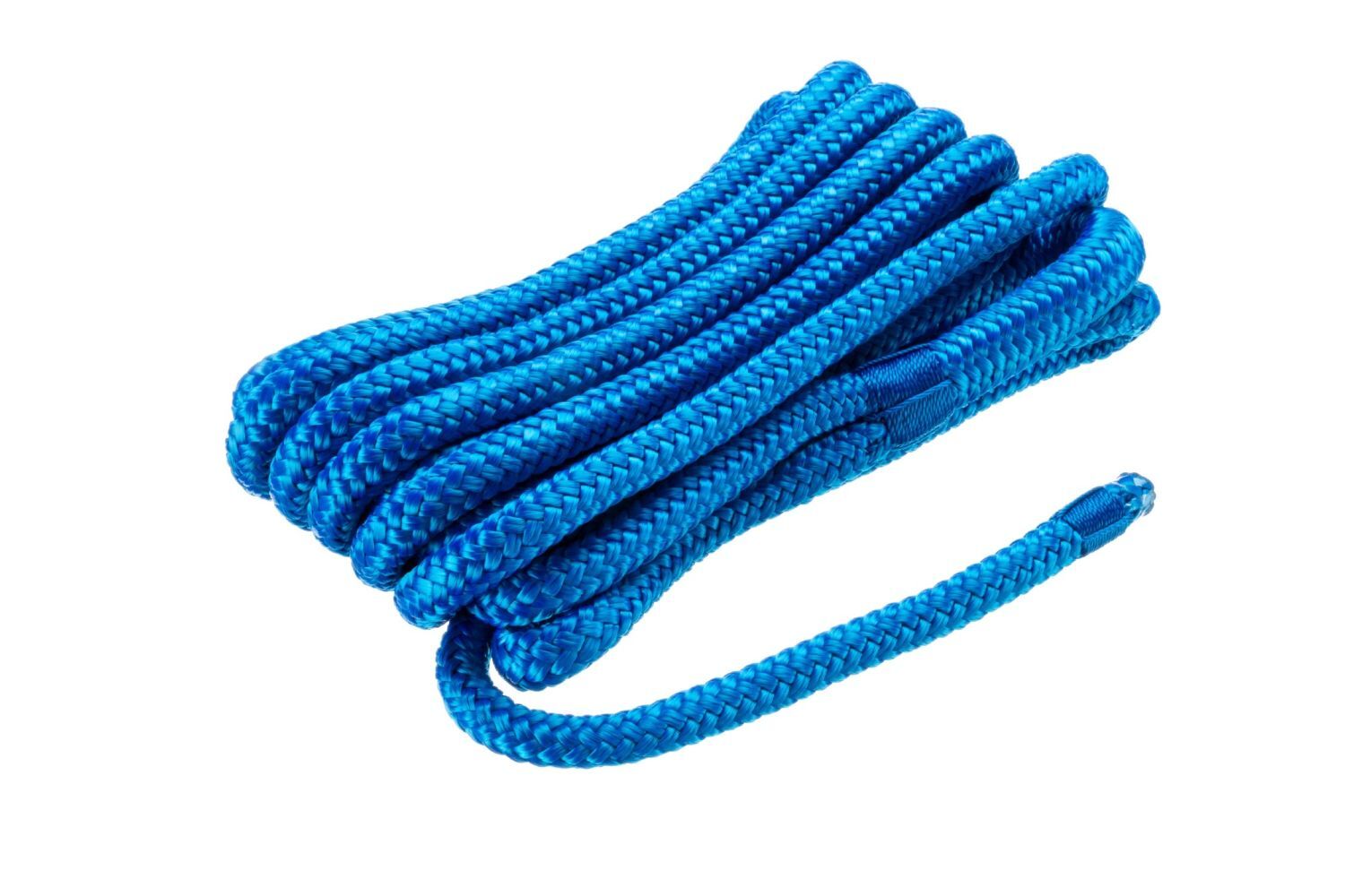 Seachoice Blue Double-Braid Nylon Dock Line, 3/8-In x 15-Ft