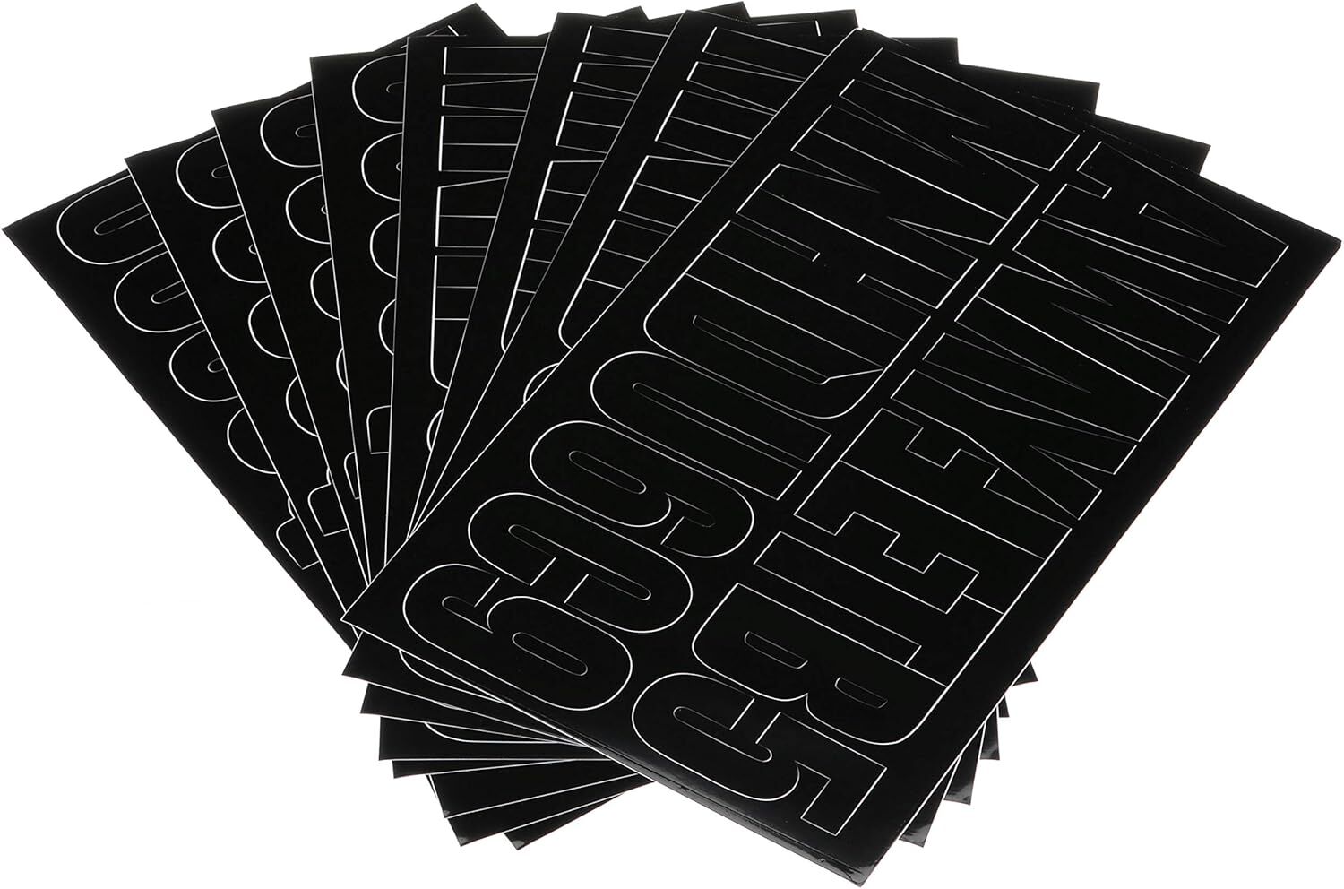 SeaChoice Black Letter And Number Kit, 3-In, 148-Pc