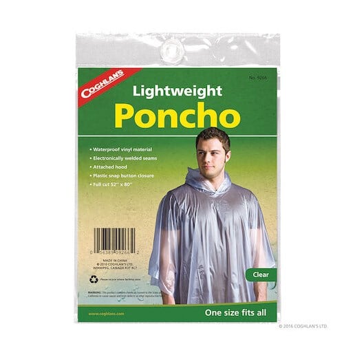 Coghlan's Adult Poncho - Clear