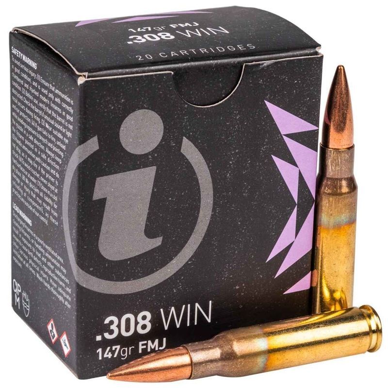 Igman .308 Win, 147 Grain Full Metal Jacket Rifle Ammo, 20-Rd