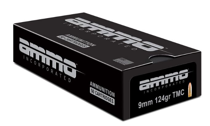 Ammo Inc Signature 9 mm, 124 Grain Total Metal Jacket Pistol Ammo, 50-Rd