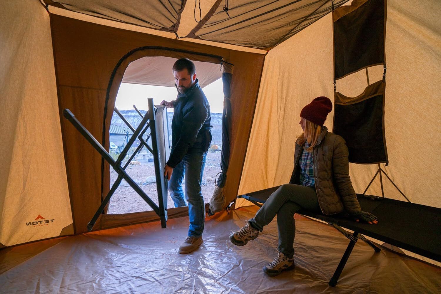 Teton Mesa Canvas Brown 8-Person Tent