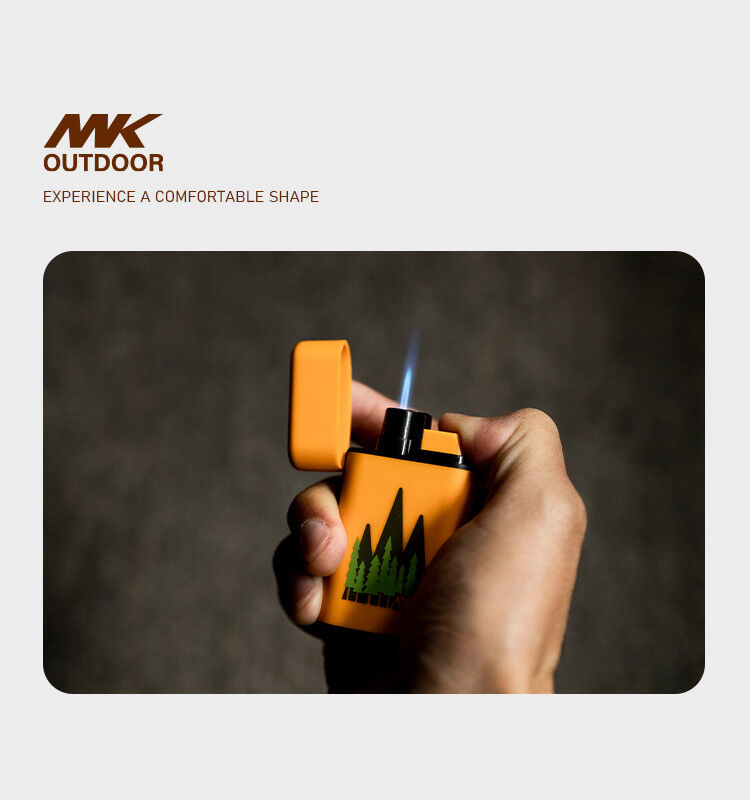 MK Lighter Windproof Electronic Clamshell Cigar Torch Lighter Assorted Colors