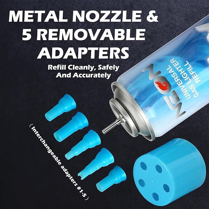 NEON Butane Refill 11X Ultra-Refined Butane Fuel, 10.14-Oz