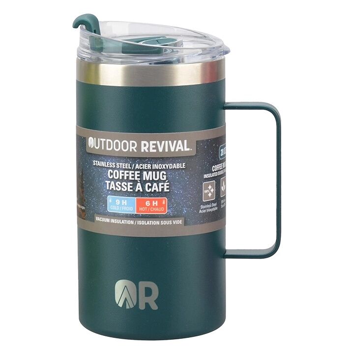 Outdoor Revival Stainless Steel Teal Coffee Mug, 20-Oz