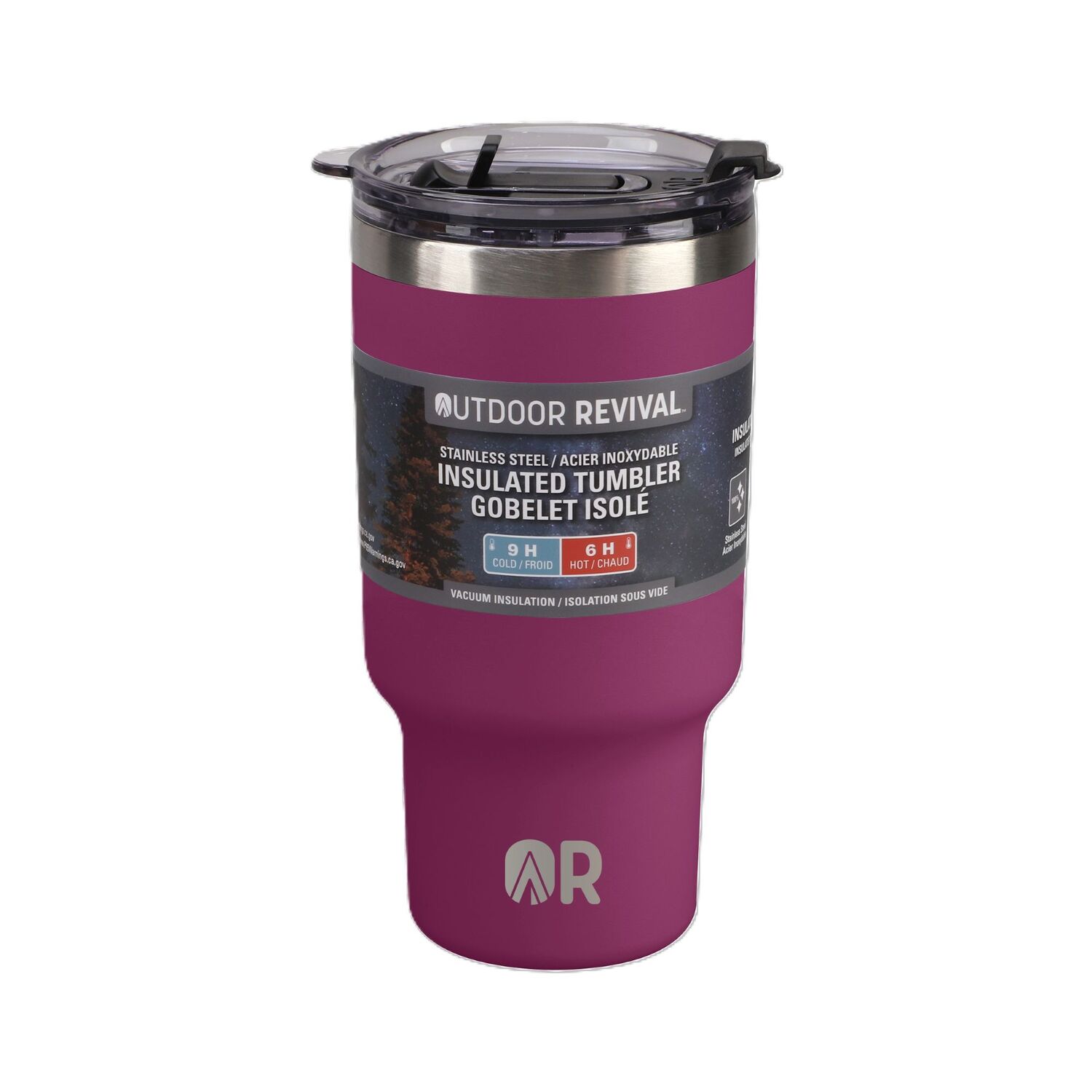 Outdoor Revival Berry Stainless Steel Insulated Tumbler, 30-Oz