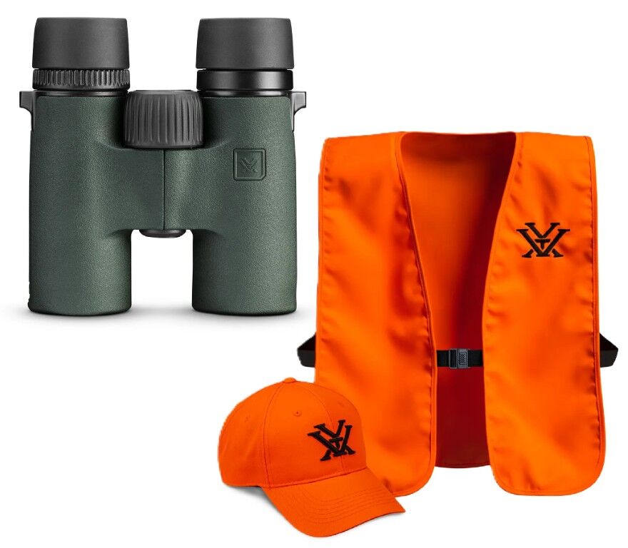 Vortex Bantam HD 6.5x32 Youth Binocular With Blaze Hunting Vest/Cap Combo