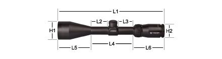 Vortex Crossfire II Rifle Scope - 4-12x44