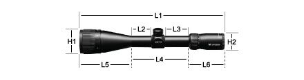 Vortex Crossfire HD 4-12x44 Dead-Hold BDC (MOA) Reticle 1-In Tube Scope