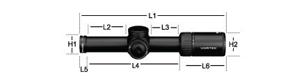 Vortex Viper PST Gen II 1-6x24mm VMR-2 MRAD Riflescope