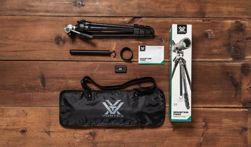 Vortex Optics Mountain Pass Aluminum Tripod + Pan Head