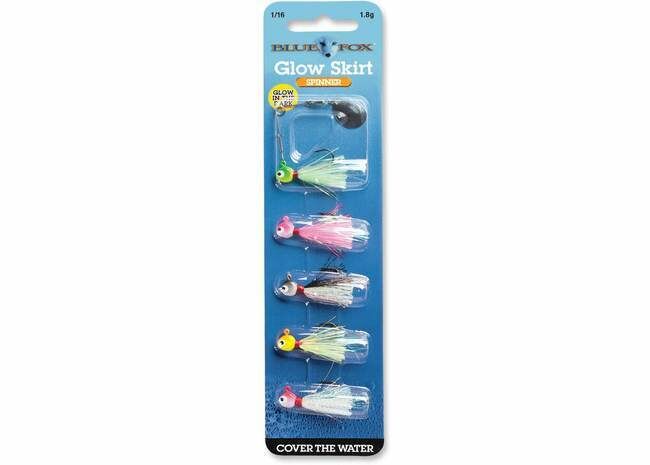 Blue Fox Glow Skirt Lure Kit - 1/4 oz