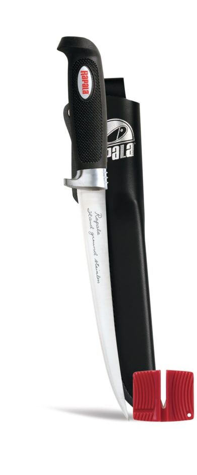 Rapala Soft Grip Fillet Knives 6-In With Sharpener And Sheath