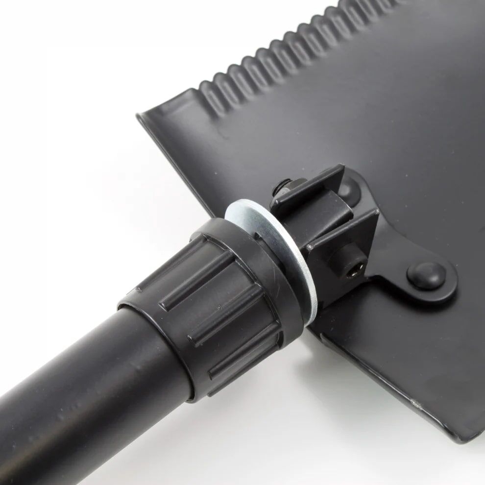 ASR Outdoor 3 in 1 Black Trifold Steel Multipurpose Serrated Shovel Pick And Saw, 22-In
