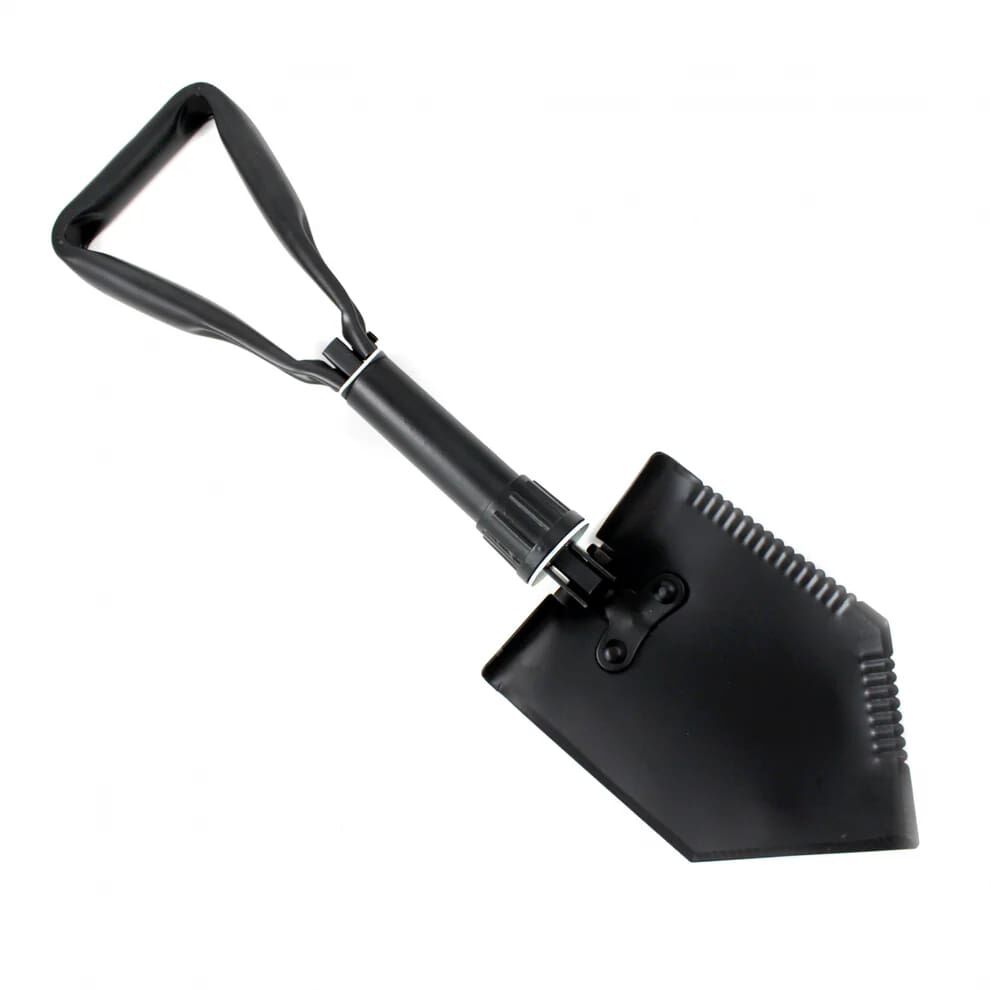ASR Outdoor 3 in 1 Black Trifold Steel Multipurpose Serrated Shovel Pick And Saw, 22-In